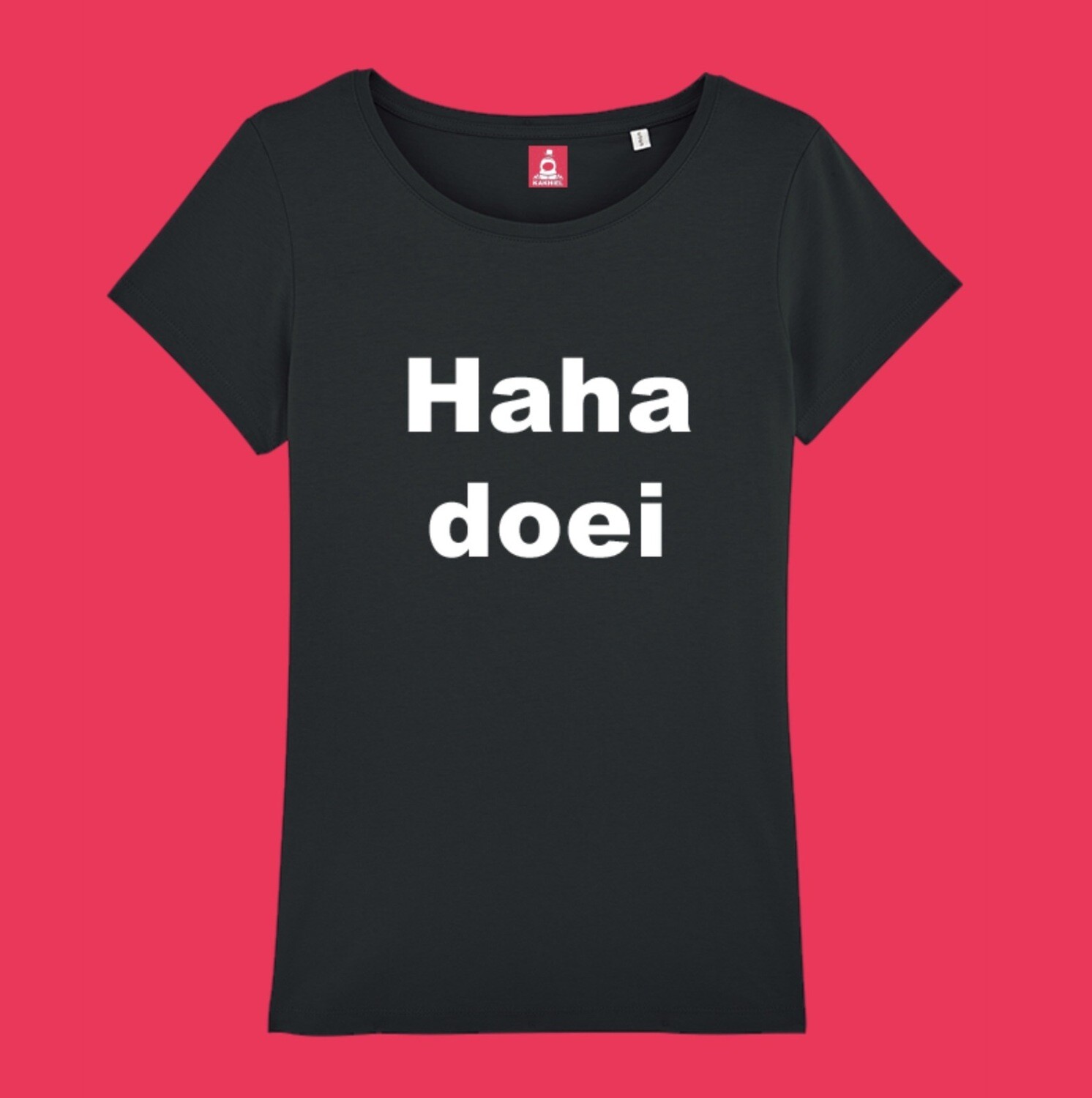 Haha doei (zwart)