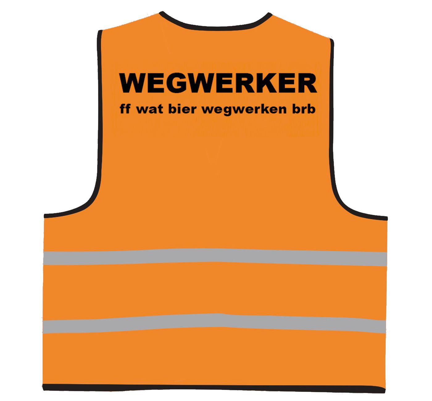 Hesje &#39;WEGWERKER&#39; Oranje