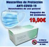 MASCARILLAS DE PROTECCIÓN ANTICOVID