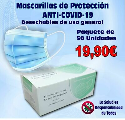 MASCARILLAS DE PROTECCIÓN ANTICOVID