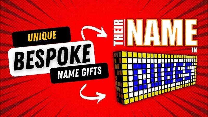 THEIR name in Rubiks CUBES (mini) THEIR name in Rubiks CUBES (mini)