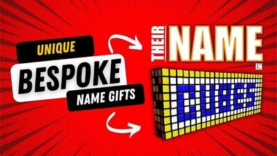 THEIR name in Rubiks CUBES (mini)