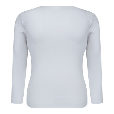 (07-020) Onderblouse M3000 lange mouw wit 50
