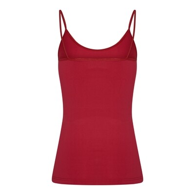 (07-126) Dames top Elegance donkerrood M