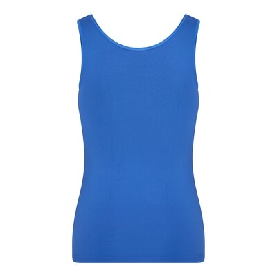 (07-128) Dames hemd Elegance kobalt blauw XL