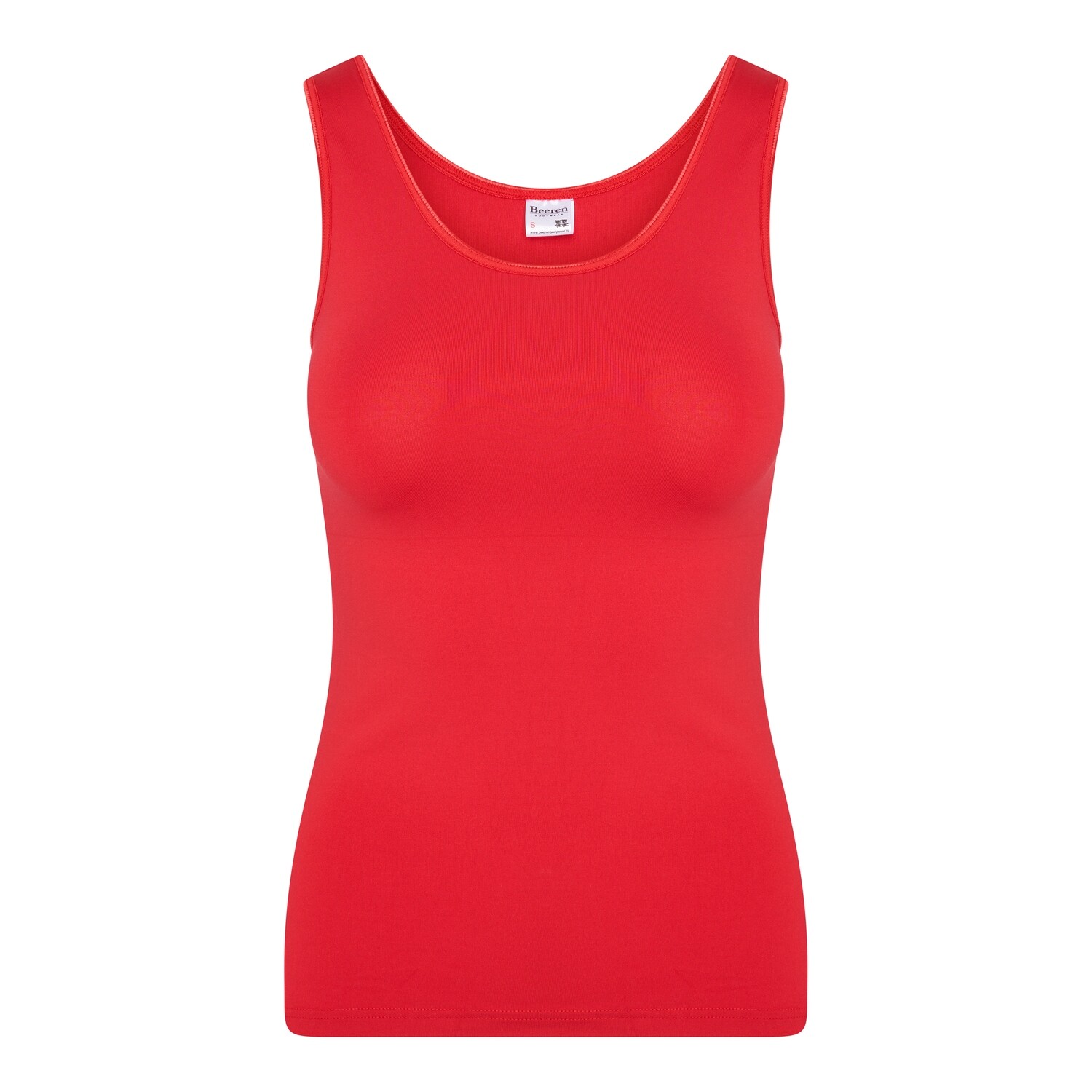 (07-128) Dames hemd Elegance rood M