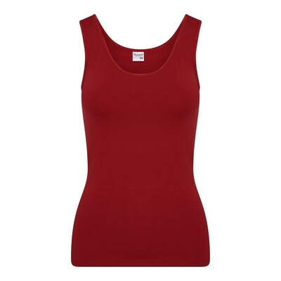 (07-128) Dames hemd Elegance donkerrood XL
