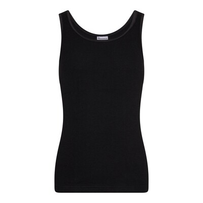 (08-040) Meisjes hemd Comfort feeling zwart 170/176