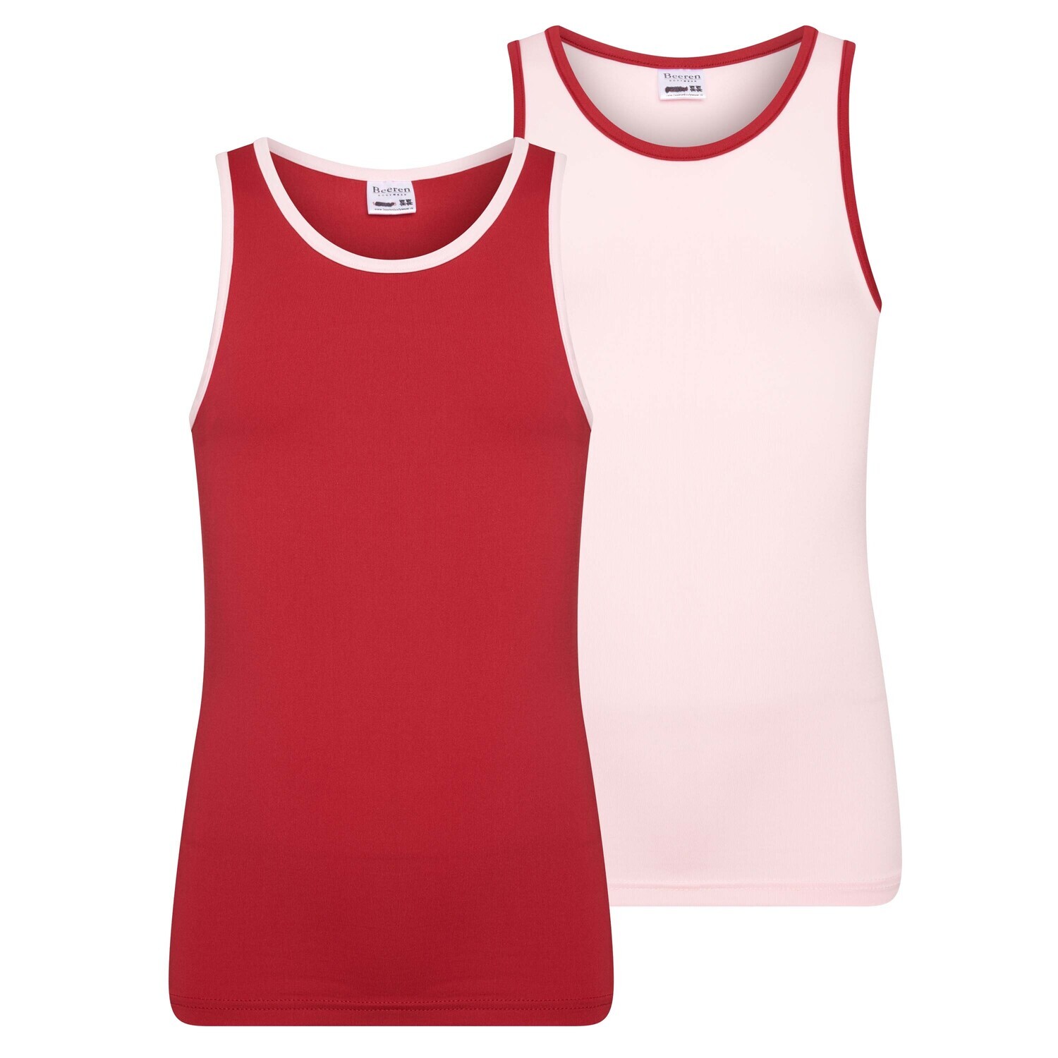 (08-250) Meisjes hemd Mix and Match 2-Pack rose/rood 170/176