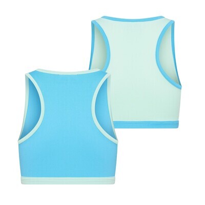 (08-251) Meisjes hesje Mix and Match 2-Pack turquoise/mint 146/152