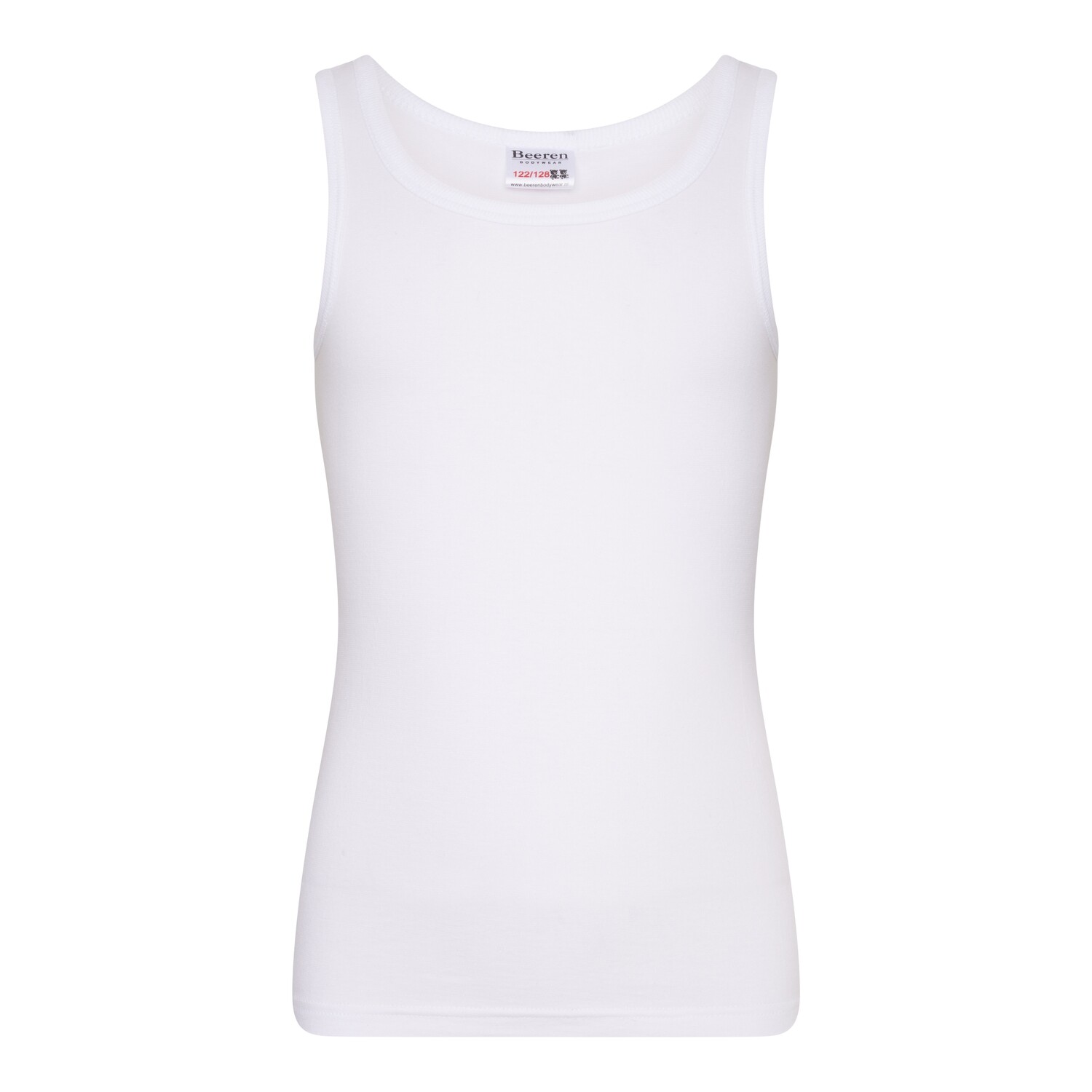 (10-120) Jongens singlet Comfort feeling wit 110/116
