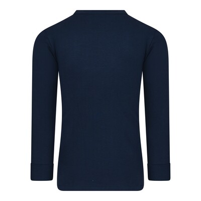 (11-179) Heren T-shirt R-hals M3000 lange mouw marine XL