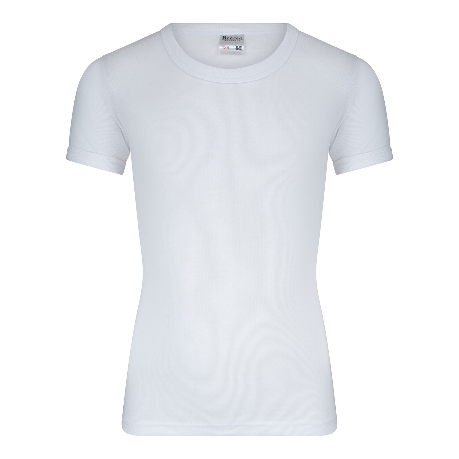 (13-186) Jongens T-shirt korte mouw M3000 wit 116