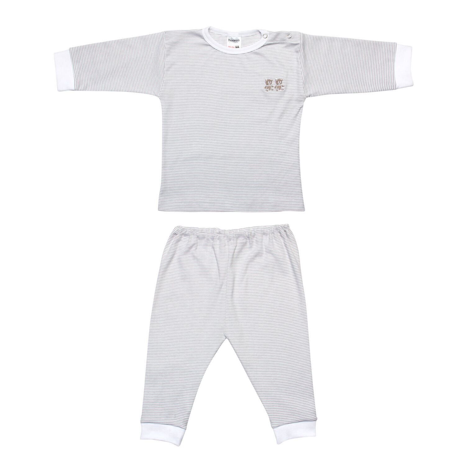 (24-001) Baby pyjama M401 grijs 50/56