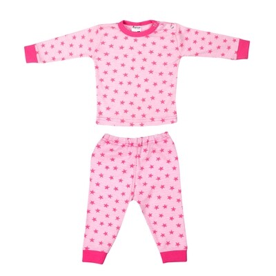 (24-018) Baby pyjama Stripe star rose 98/104