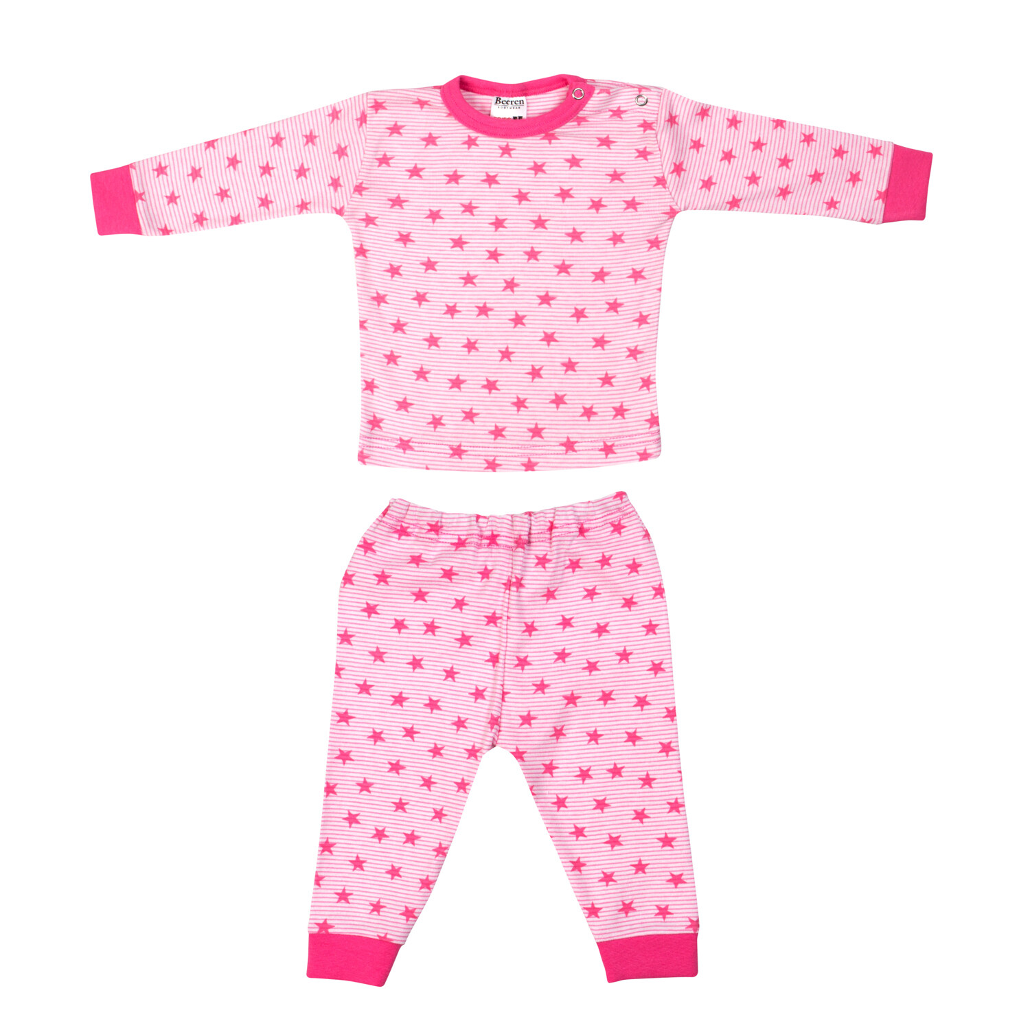 (24-018) Baby pyjama Stripe star rose 74/80