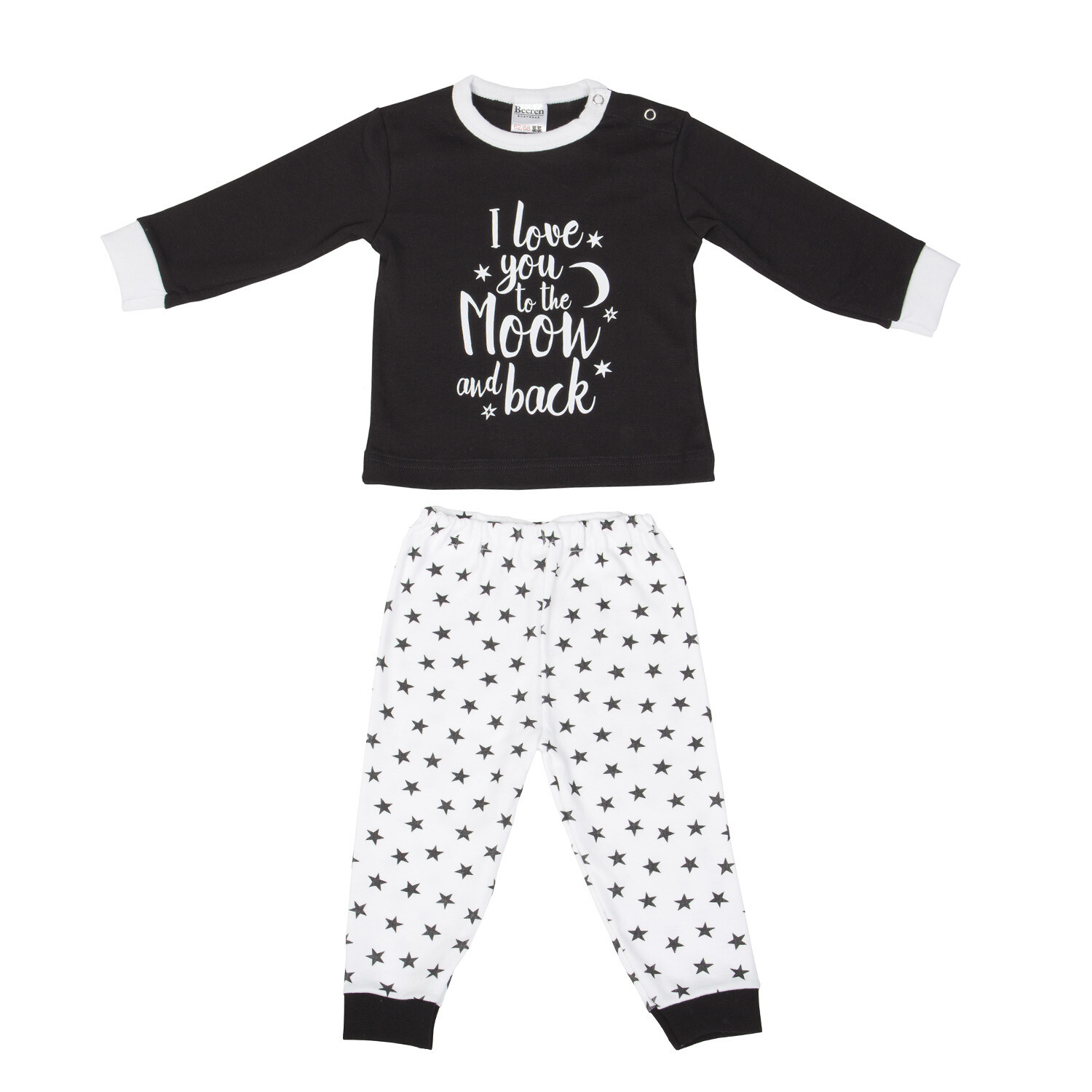 (24-020) Baby pyjama Love you zwart 86/92, Size: 86/92, Color: zwart