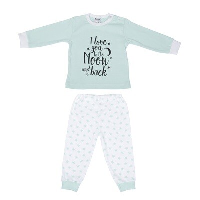 (24-020) Baby pyjama Love you mint 98/104