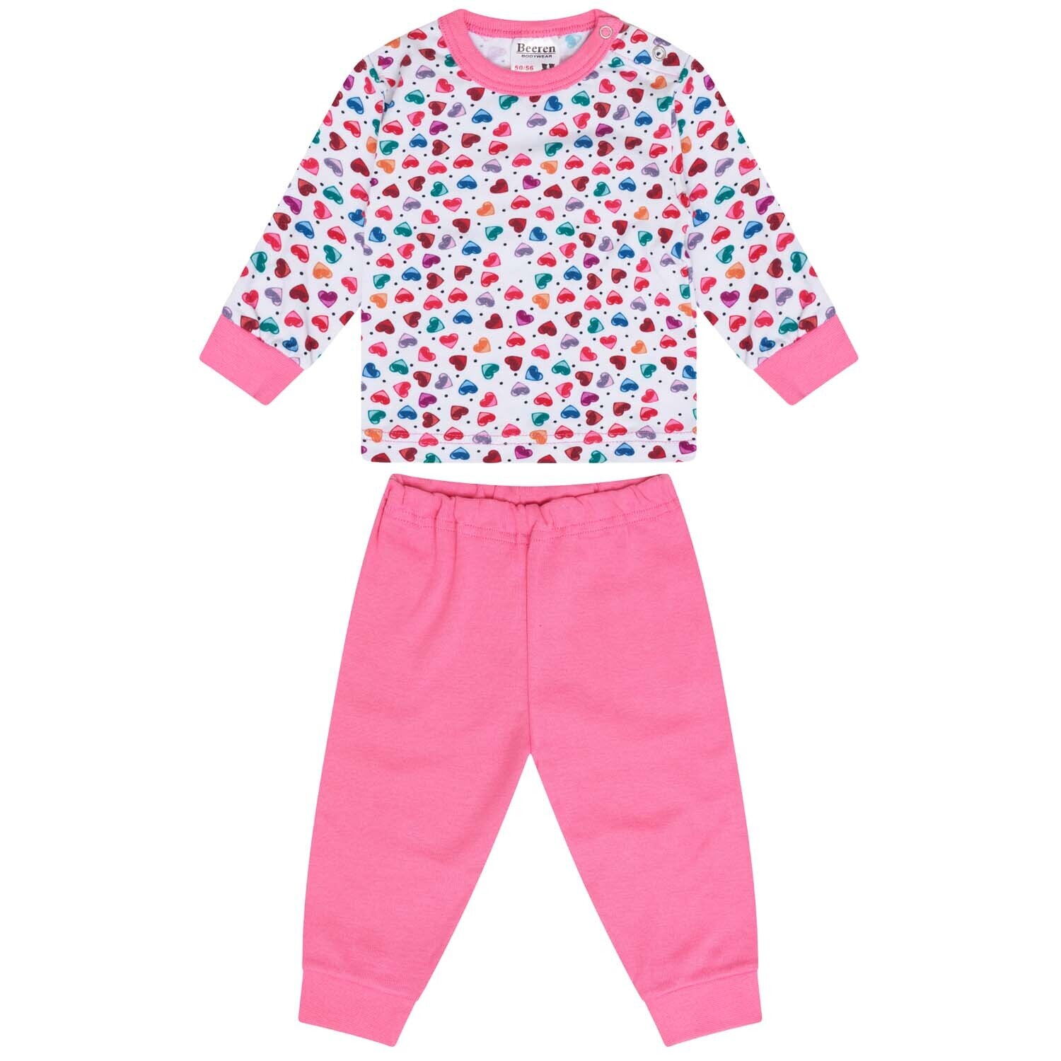 (24-023) Baby pyjama Hearts rose 50/56
