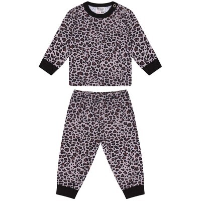 (24-025) Baby pyjama Leopard bruin 98/104