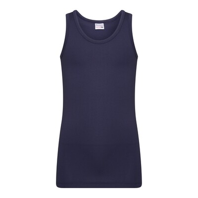 (10-213) Jongens singlet Mix and Match donkerblauw 170/176