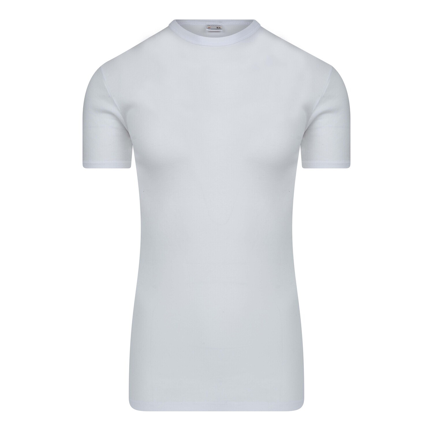 (11-537) Heren T-shirt R-hals M3000 extra lang wit L