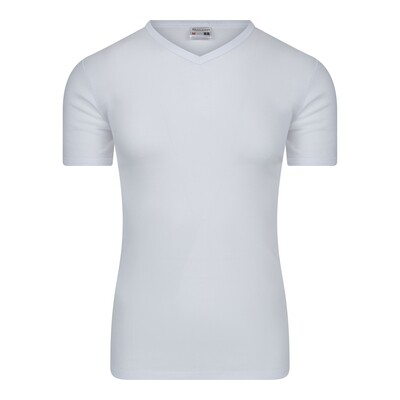 (11-509) Heren T-shirt V-hals M3000 wit XL