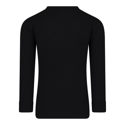 (11-579) Heren T-shirt R-hals M3000 lange mouw zwart XXL