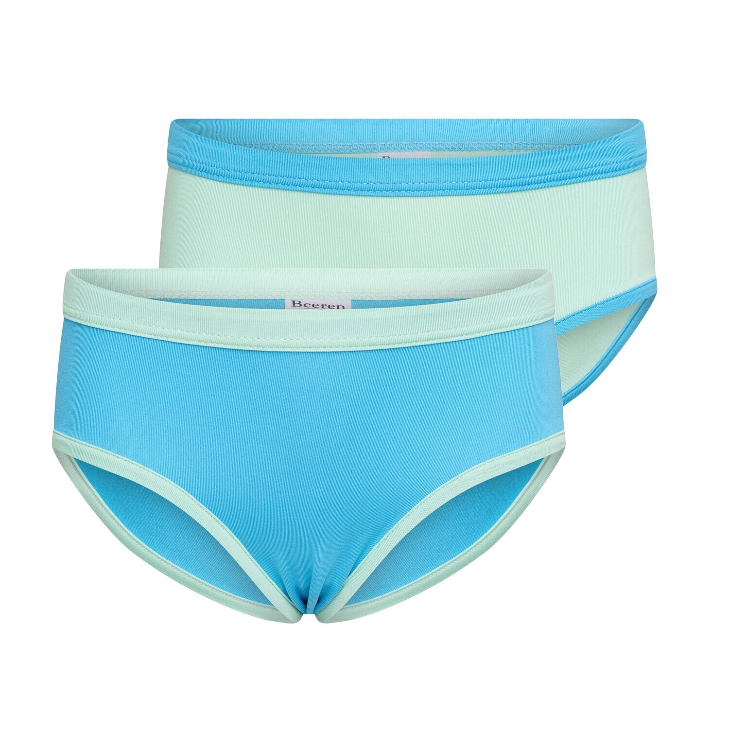 (03-233) Meisjes slip Mix and Match 2-Pack turquoise/mint 170/176