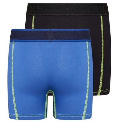 (19-751) Jongens boxershort Mix and Match 2-Pack blauw/zwart 110/116
