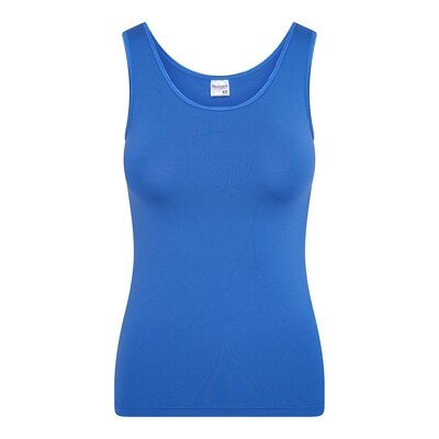 (07-128) Dames hemd Elegance kobalt blauw S