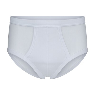 (04-545) Heren slip 2-pack M3000 wit S