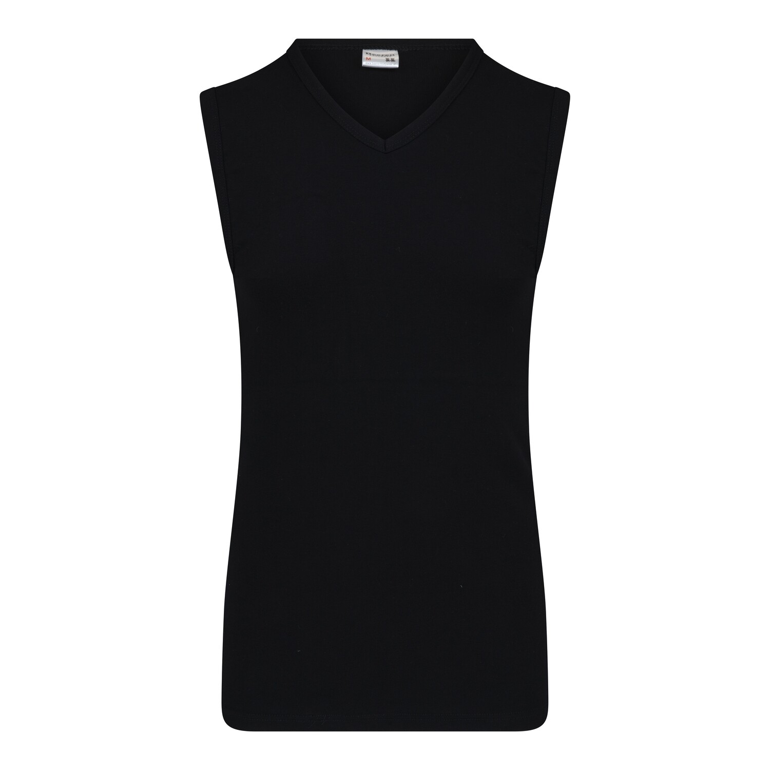 (11-519) Heren mouwloos V-hals M3000 zwart M