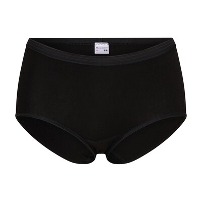 (01-404) Dames slip 2-pack midi Comfort feeling zwart M