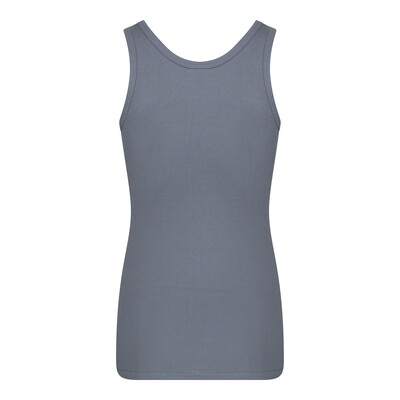 (09-546) Heren singlet M3000 steel grey M
