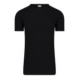 (11-540) Heren T-shirt V-hals extra lang zwart XXL