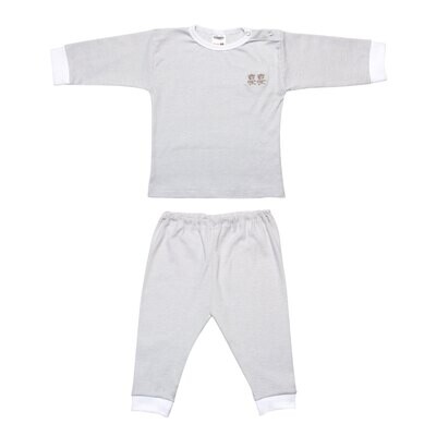 (24-401) Baby pyjama M401 grijs 74/80