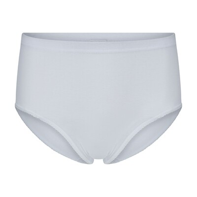 (01-488) Dames midi slip 2-pack Briljant wit L