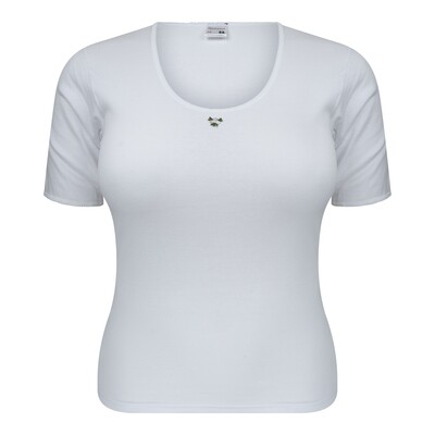 (07-418) Onderblouse M3000 korte mouw wit 48