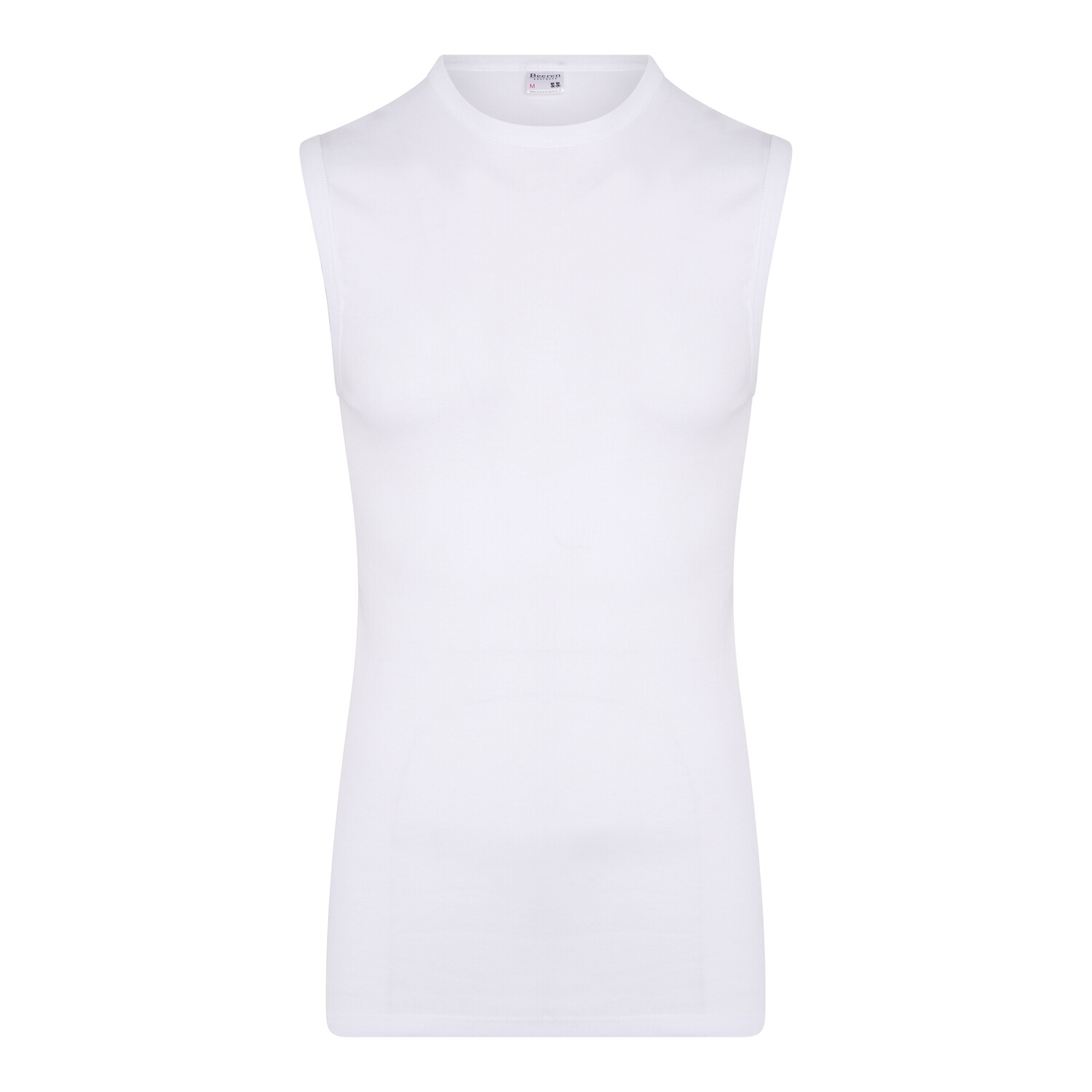 (11-698) Heren mouwloos M3000 extra lang wit XL