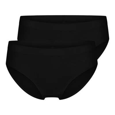 (01-534) Dames midi basic(M045) 2-pack zwart XXL