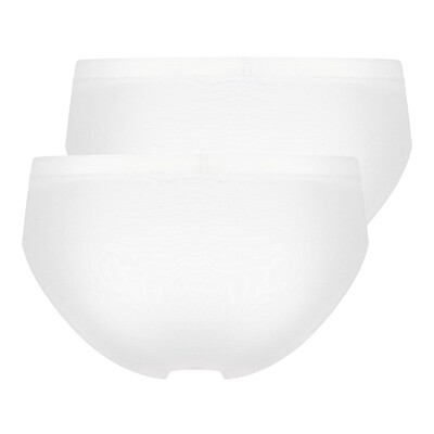 (01-534) Dames midi basic(M045) 2-pack wit L