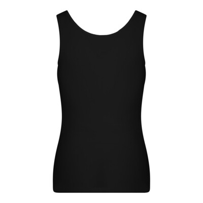 (07-577) Dames singlet basic(M045) zwart S