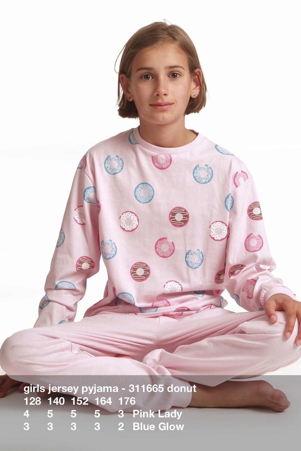 Meisjes pyjama jersey 311665 Donut
