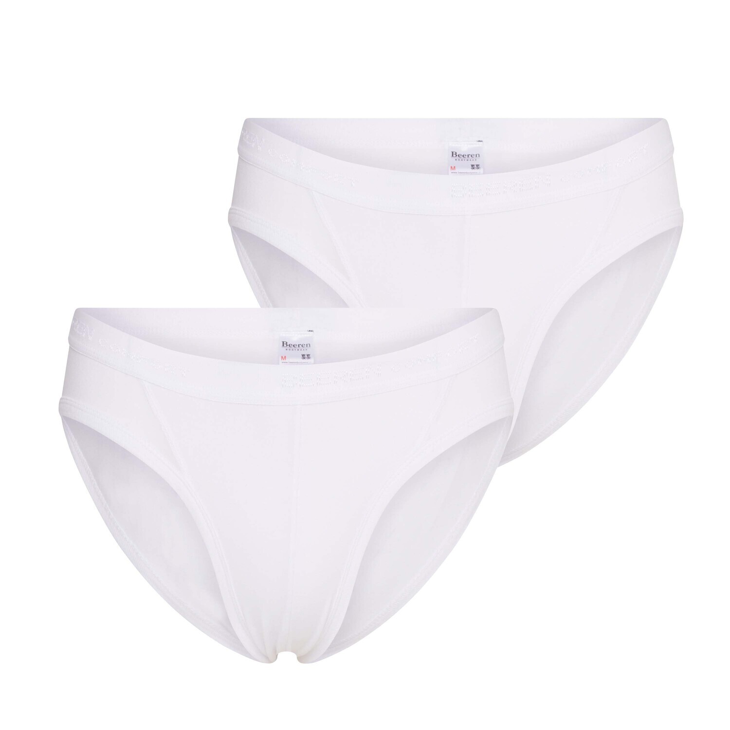(04-404) Heren slip 2-pack Comfort feeling wit L