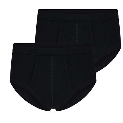 (04-545) Heren slip 2-pack M3000 zwart 3XL