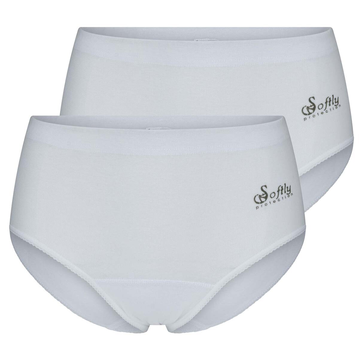 (01-444) Dames heup slip 2-pack Julia wit M