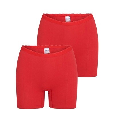 (02-417) Dames boxer 2-pack Softly rood XXL