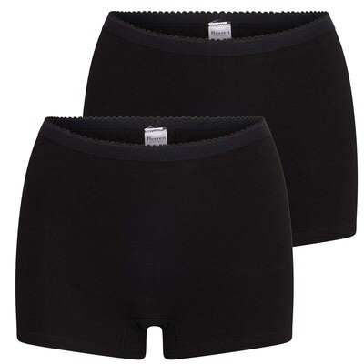 (02-418) Dames panty 2-pack Softly zwart M