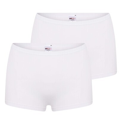 (16-412) Dames boxershort 2-pack Comfort feeling wit XXL